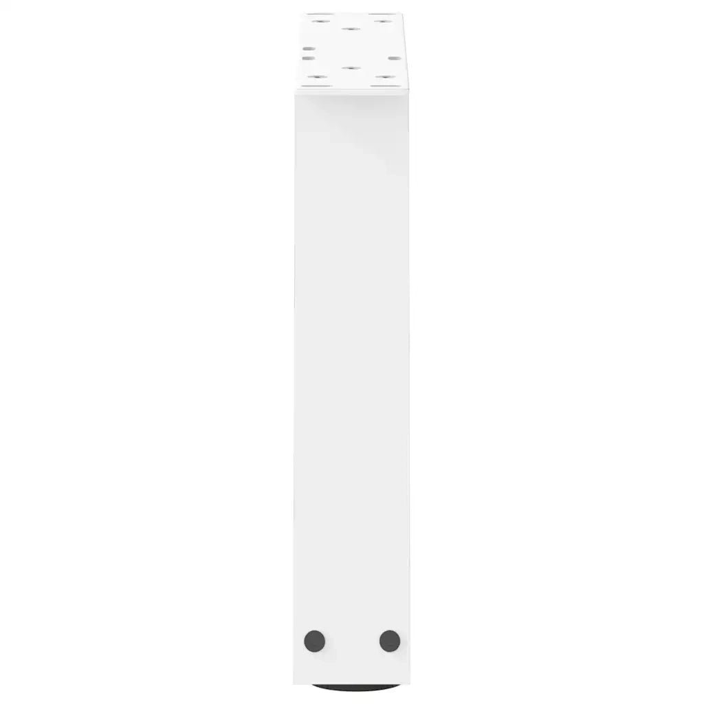 Gambe per Tavolino da Caffè a Forma di V 2 pz Bianche 40x(30-31,3) cm Acciaio 4012525