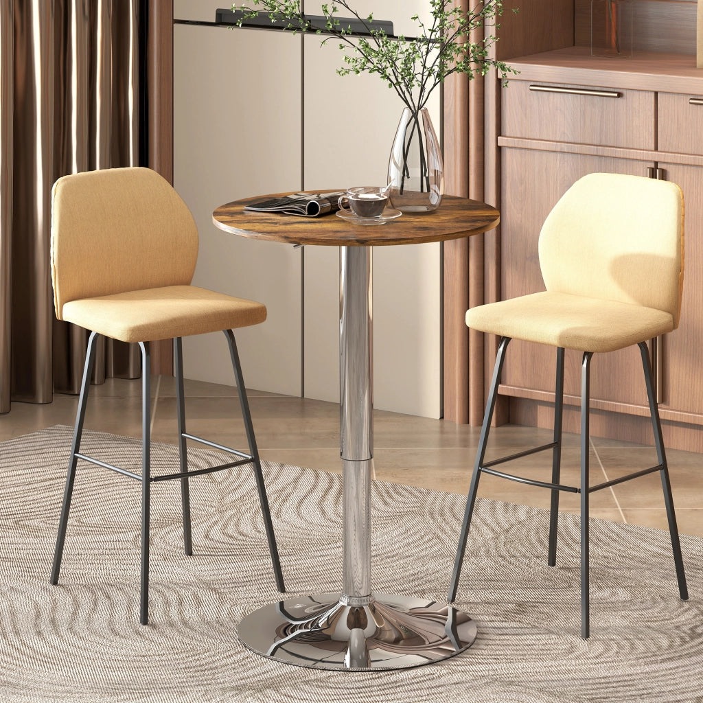 Tavolo bar regolabile 67-93 cm ¨C Xylo ¨C Piano girevole 360¡ã marrone