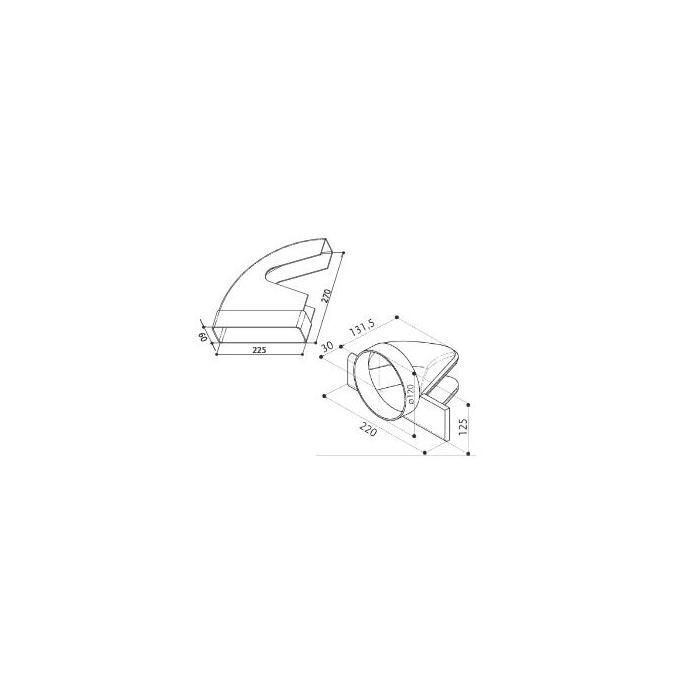 FABER S.p.A. 112.0157.306 accessorio per cappa Tubo di prolunga per cappa aspirante