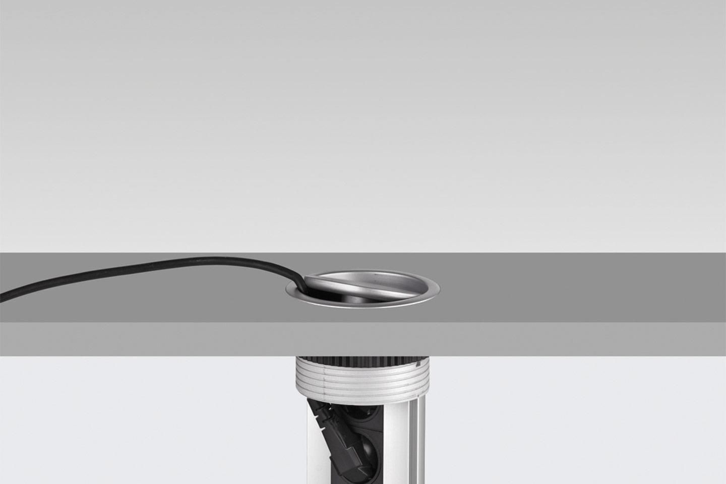 EVOline Port prolunghe e multiple 3 m 3 presa(e) AC Interno Nero, Acciaio inossidabile