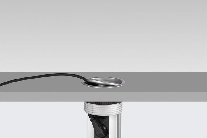 EVOline Port prolunghe e multiple 3 m 3 presa(e) AC Interno Nero, Acciaio inossidabile