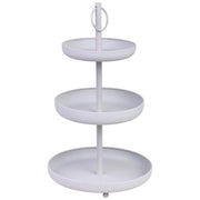 Vassoio decorativo in metallo 30x30x50h cm