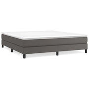 Letto matrimoniale | Letto per adulti | Struttura Letto a Rete a Molle Grigio 160x200 cm in Similpelle