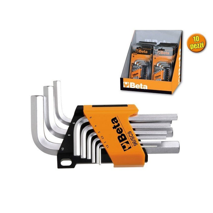 Beta 96-Sc 9 Sr Chiavi Esagonale Espositore 10 Pz
