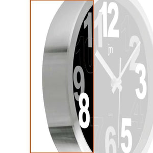 Lowell 14942 Orologio al quarzo Cerchio Alluminio, Nero