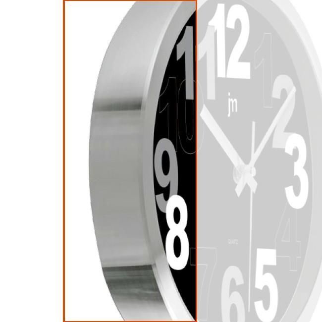 Lowell 14942 Orologio al quarzo Cerchio Alluminio, Nero