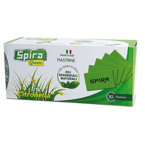 Spira Green Piastrine di Ricambio agli Olii Essenziali Confezione 30 Pezzi per Elettroemanatore