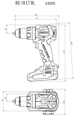 Metabo 602325840 cacciavite elettrico e avvitatore a impulso Nero