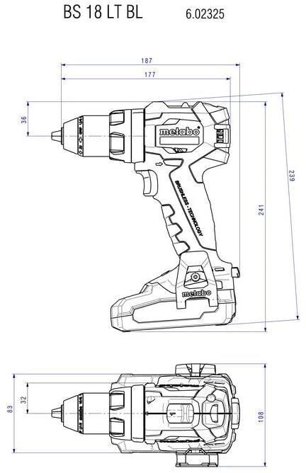Metabo 602325840 cacciavite elettrico e avvitatore a impulso Nero