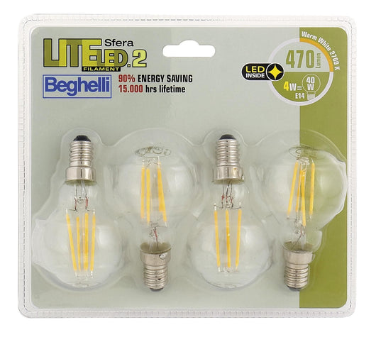Beghelli Sfera Liteled.2 BLISTER pack 4x