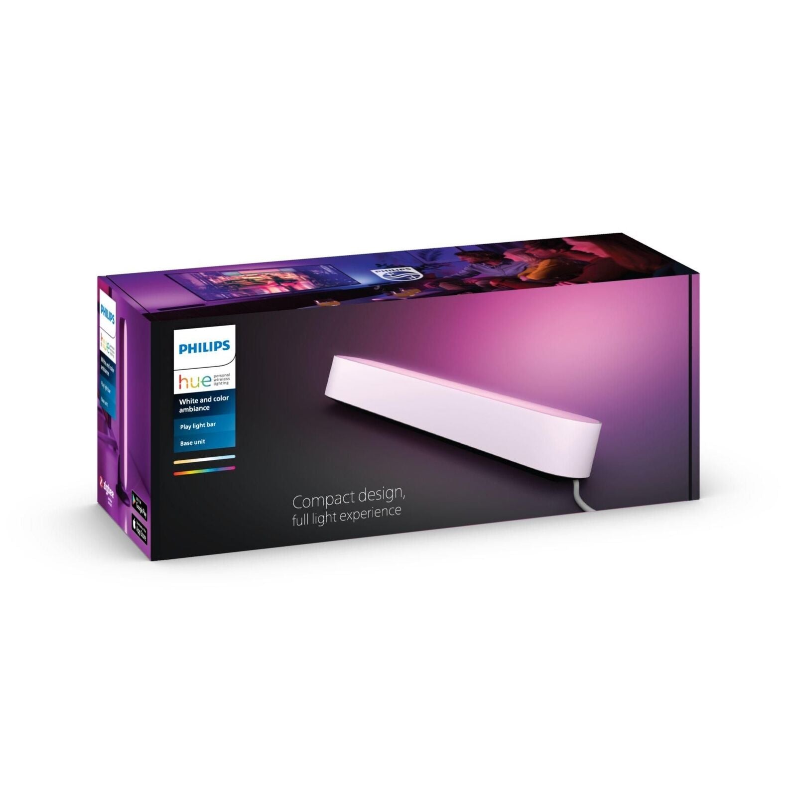 Philips Hue White and Color ambiance Play Kit Base con alimentatore Bianco