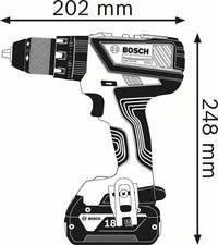 Bosch GSB 18V-28 Professional 1900 Giri/min Nero, Blu, Rosso