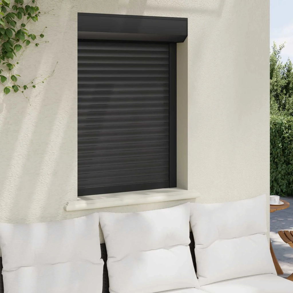Persiana a rullo Antracite 70 x 100 cm Alluminio e poliuretano CFW3395682