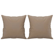 Cuscini Decorativi 2 pz Cappuccino 40x40 cm in Similpelle CFW2069262