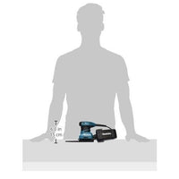 Makita BO4565K levigatrice portatile Levigatrice orbitale 14000 OPM Nero, Turchese 200 W