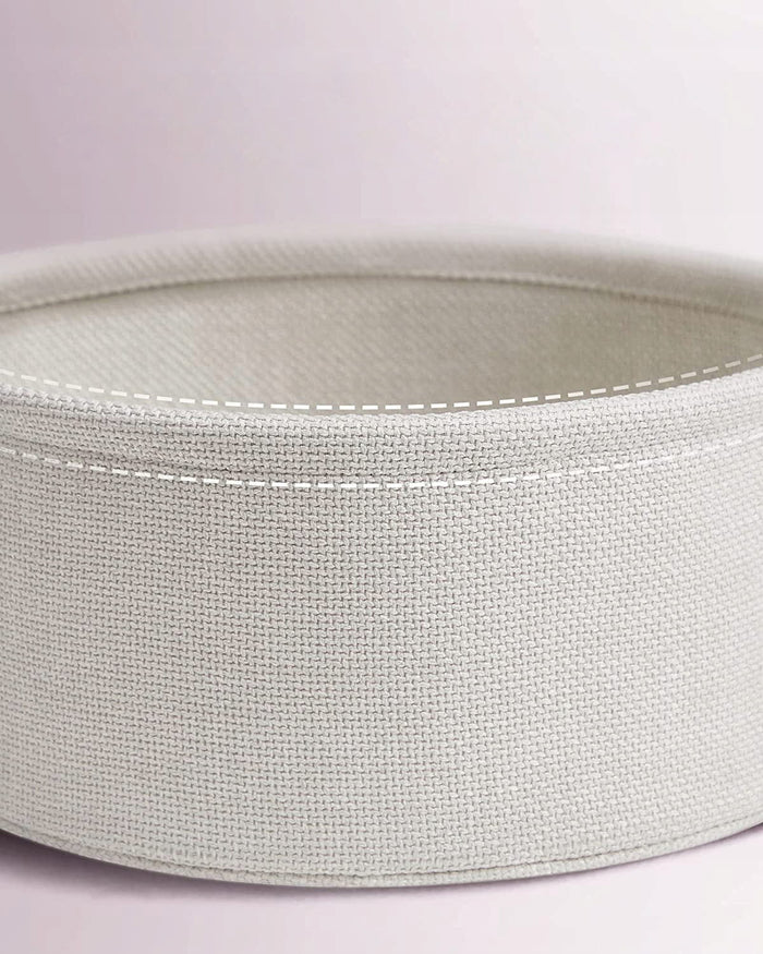 Tavolino rotondo Valora con cestino | Rosa | comodino