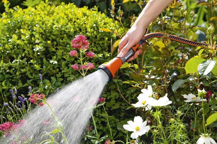 Gardena 18310-50 ugello atomizzatore per pistola ad acqua da giardino Ugello a spruzzo d'acqua da giardino Plastica Nero, Grigio, Arancione