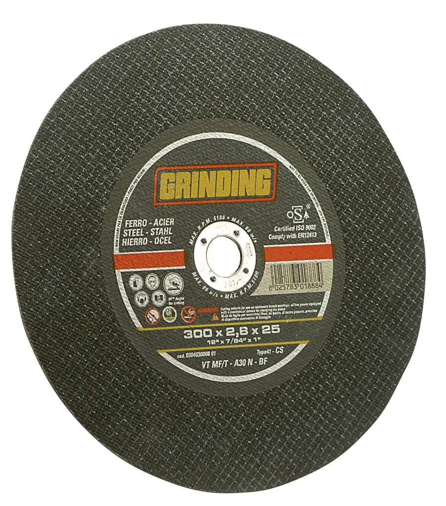 Grinding DISCO ABRASIVO PIANO per inox Ø mm. 300x2,8x25,4 25.00 pz