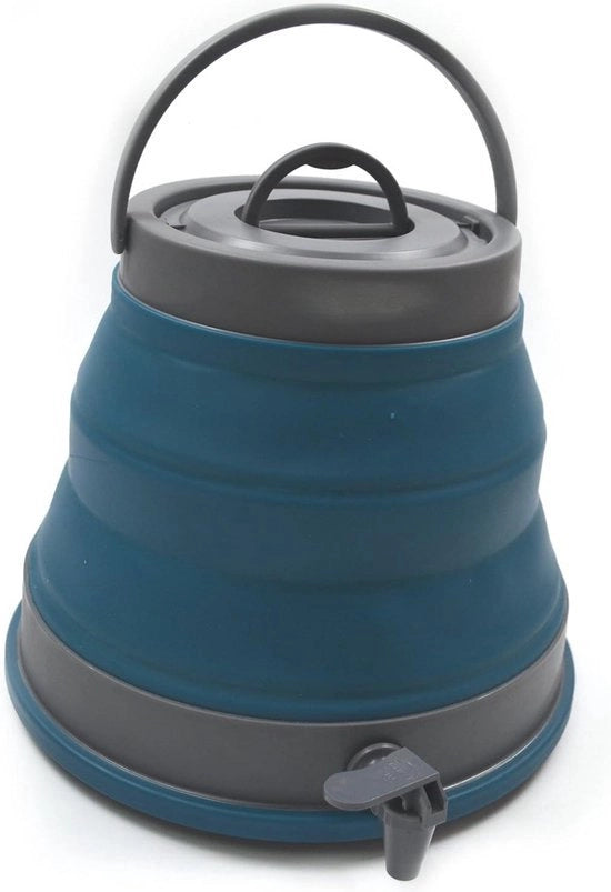Contenitore acqua opacos da 125L - contenitore acqua portatile per campeggio, escursioni, arrampicata e trekking - contenitore acqua di emergenza (azzurro scuro)