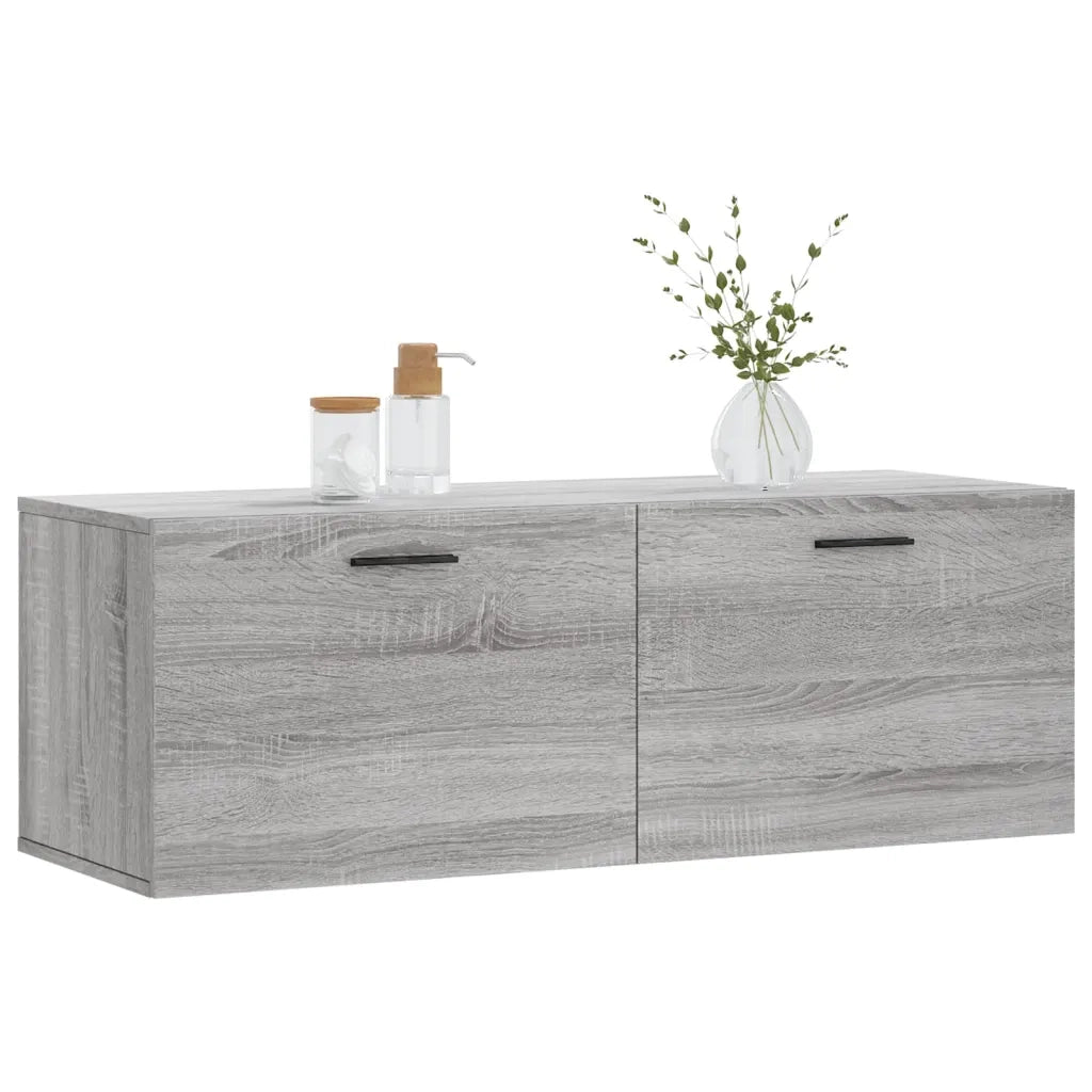 Armadietto a Muro | Mobile a Parete Grigio Sonoma 100x36,5x35 cm Legno Multistrato