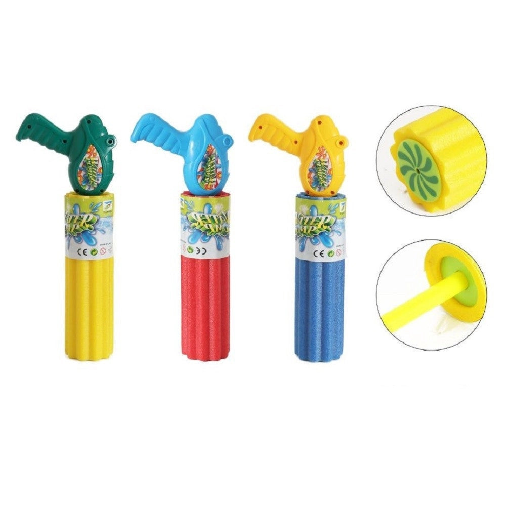 Trade Shop - Pistola Ad Acqua 35x7cm Tubo Schiuma Manico Pvc Estate Giocattoli Bambini 605477 -