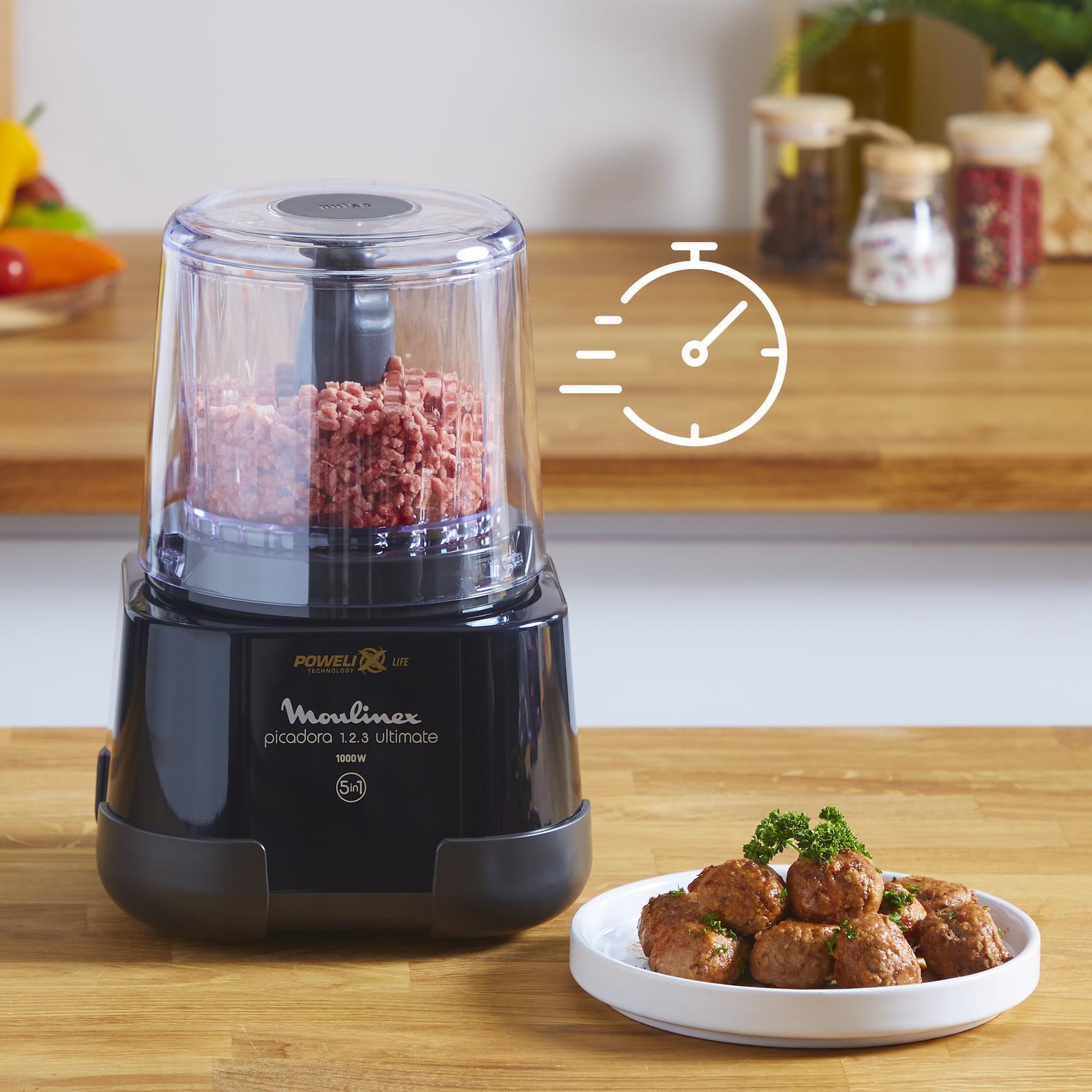 Moulinex DP8108 tritaverdure elettrico 0,55 L 1000 W Nero