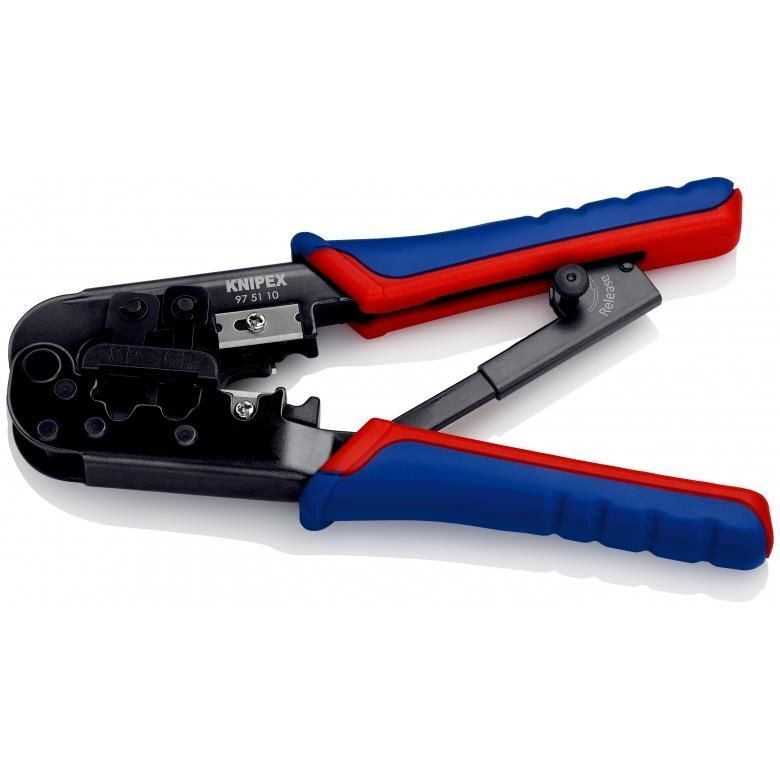 Knipex 97 51 10 Crimpatrice Nero, Blu, Rosso