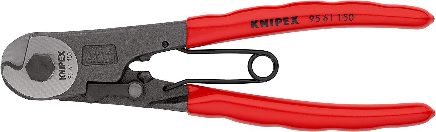 Knipex 95 61 150 pinza crimpatrice Nero, Rosso, Argento
