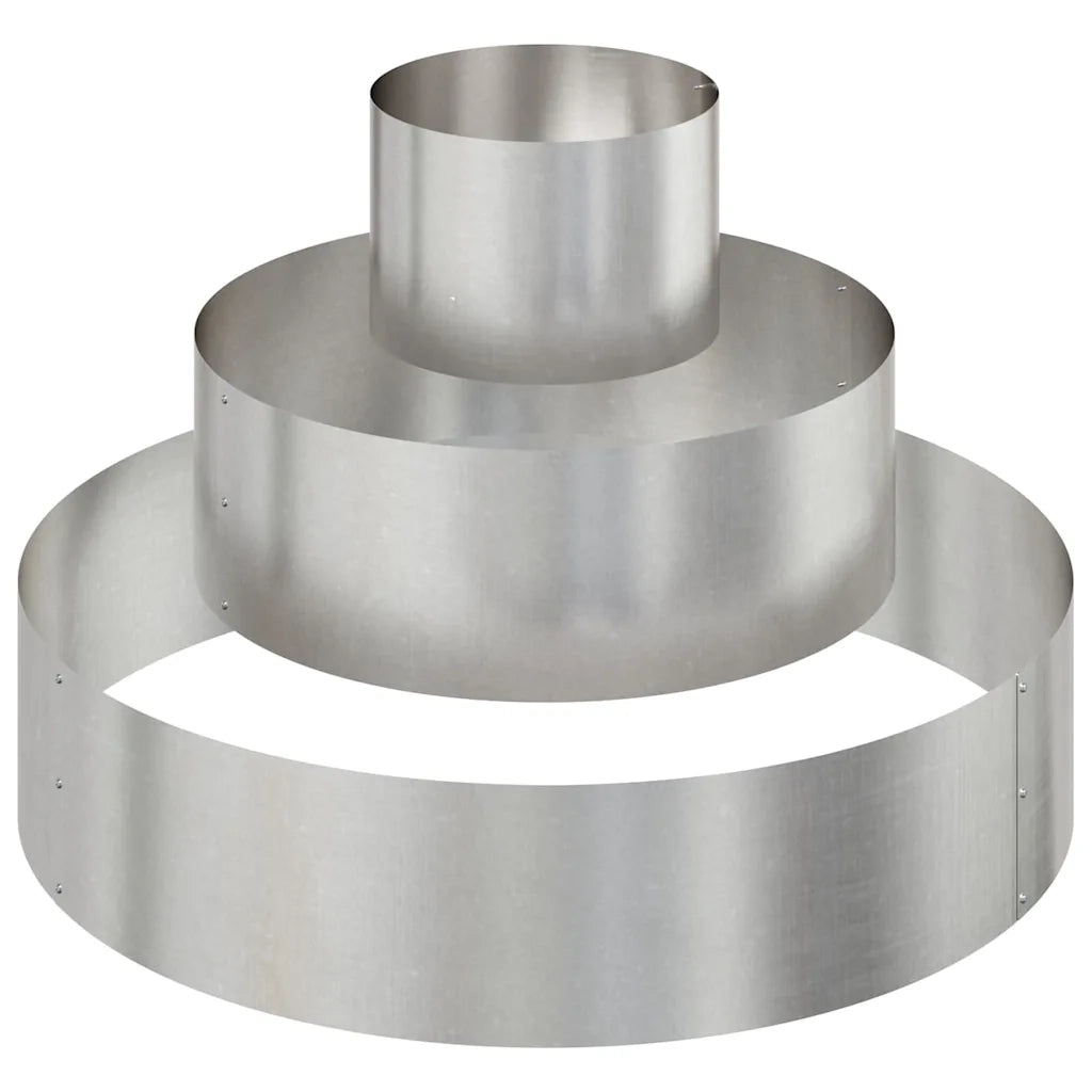 Vaso da giardino Argento 90 x 90 x 20 cm Acciaio inossidabile 873652