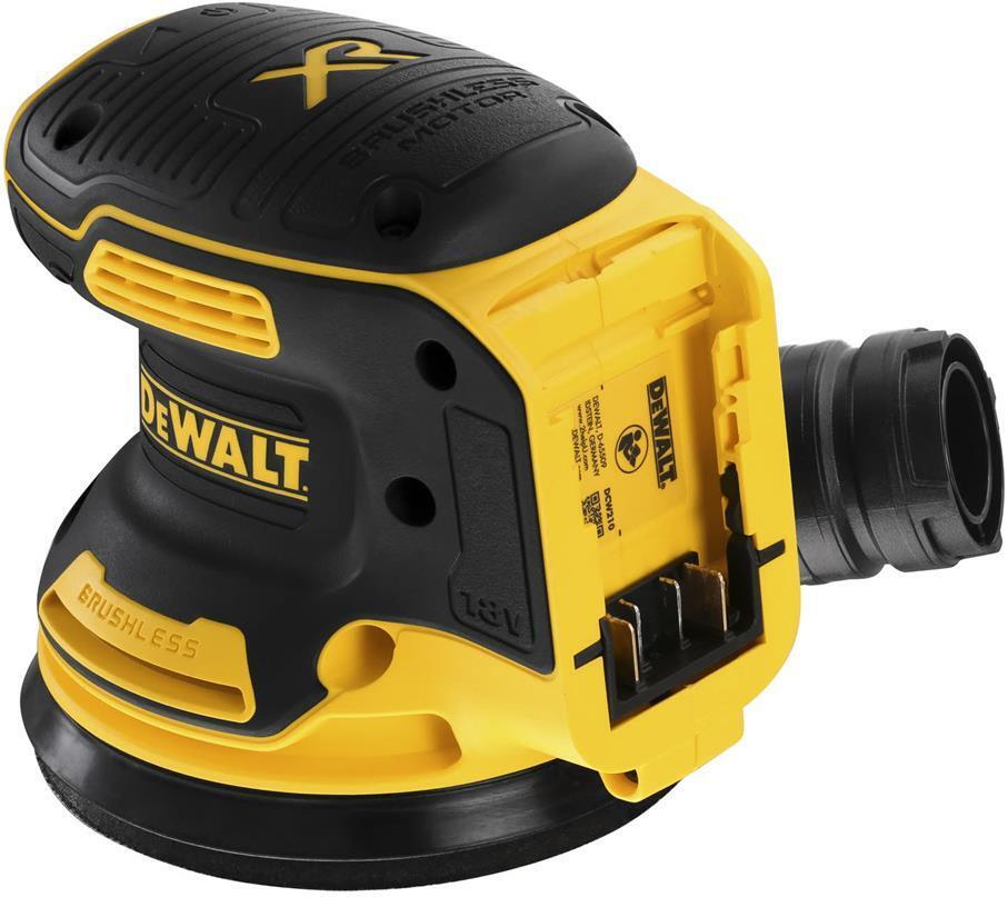DeWALT DCW210NT-XJ levigatrice portatile Levigatrice orbitale casuale 12000 Giri/min Nero, Giallo