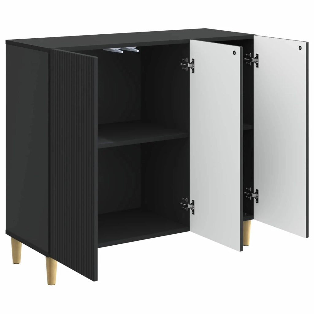 Credenza Nero 89 x 34,5 x 80 cm Legno ingegnerizzato 894646