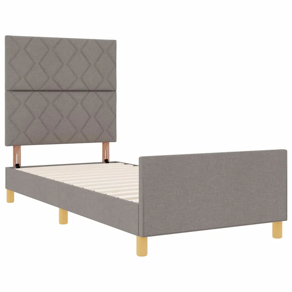 Struttura del letto con testiera Talpa 90 x 200 cm Tessuto 3344778