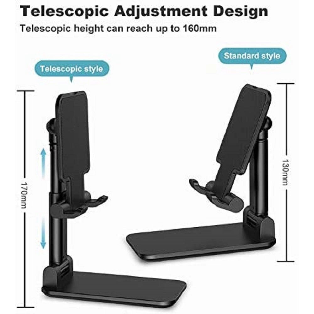 Trade Shop - Supporto Tavolo Pieghevole Per Cellulari Tablet Fino 11" Regolabile Studio Gioco -