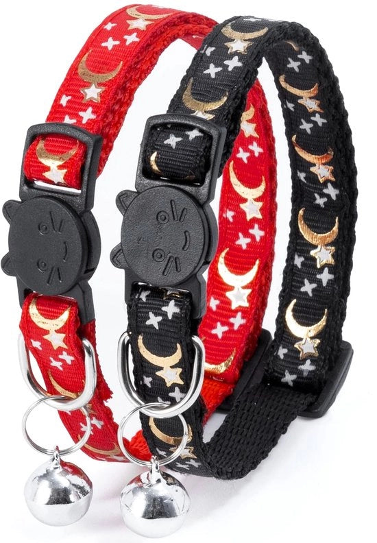 Collare per gatti adattabile - riflettente - chiusura di sicurezza - chiusura rapida - adatto per gatti/cuccioli - lunghezza 20,3-34,5 cm