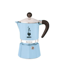Bialetti Rainbow Caffettiera 3 tazze azzurra