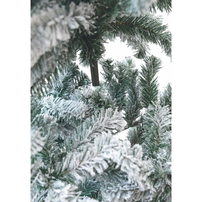 Albero di Natale Sestriere innevato 150 cm 350 rami in pvc