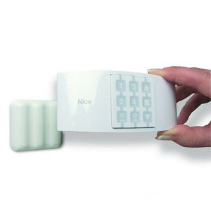 NICE WAX SUPPORTO DA TAVOLO PLASTICA BIANCA + GOMMA ICE BLUE ONDO