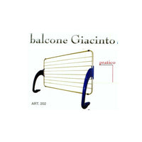 Stendibiancheria da balcone in alluminio Giacinto