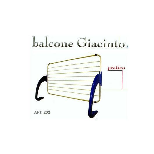 Stendibiancheria da balcone in alluminio Giacinto