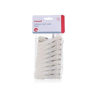 12 Mollette da bucato softgrip in plastica
