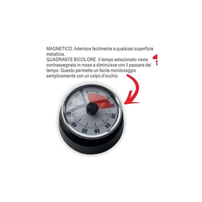 Timer da cucina in metallo Metallo Deluxe