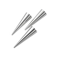 Pedrini 3 Stampi per Cannoncini in acciaio inox