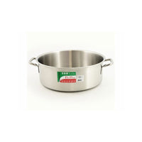 Casseruola bassa per induzione con 2 manici in acciaio Inox Diametro 50 cm