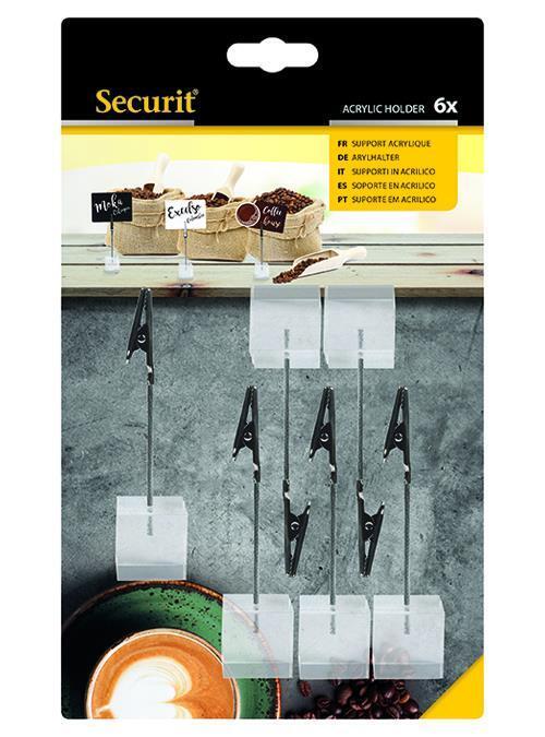 Securit TAG-HLD-AC porta etichette 6 pz