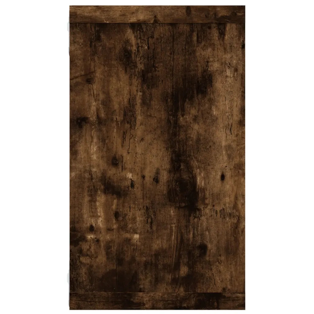 Mensole Parete Cubo 2 Rovere Fumo 80x15x26,5 Legno Multistrato 815915