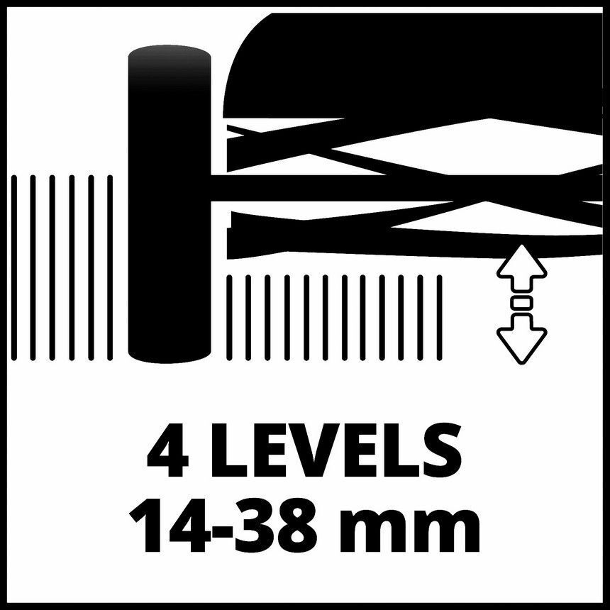 Einhell GE-HM 18/38 tagliaerba Tagliaerba a spinta Batteria Nero, Grigio, Rosso