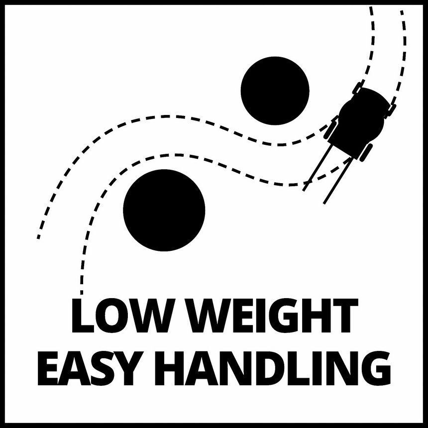 Einhell GE-HM 18/38 tagliaerba Tagliaerba a spinta Batteria Nero, Grigio, Rosso