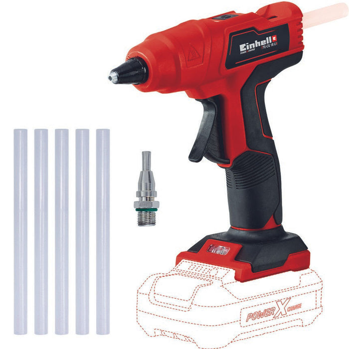 Einhell 4522200 pistola e penna a caldo Nero, Rosso