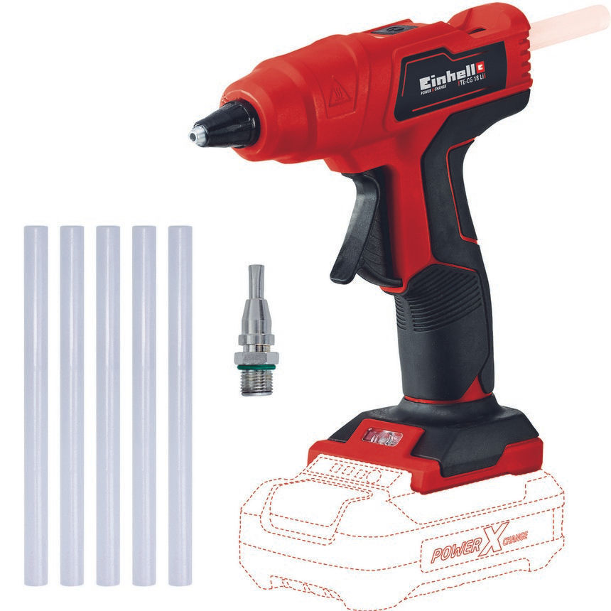 Einhell 4522200 pistola e penna a caldo Nero, Rosso