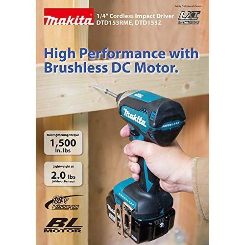 Makita DTD153Z avvitatore a batteria 3400 Giri/min 170 Nm Verde 18 V